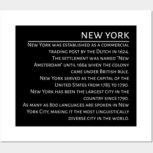 New York Awesome History Posters and Art